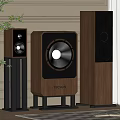 Home Audio Speakers With Wooden Cabinet And Floor Standing Design For Modern Living Room
