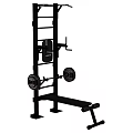 Sturdy Home Gym Sports Equipment With Weight Bench Barbell And Weights