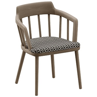 tiara casual dining chair 18 3d model