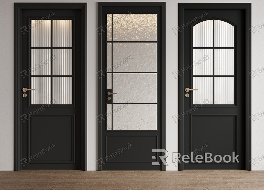 French Changhong glass door single door swing door model