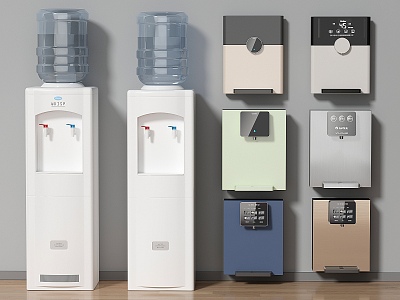 Modern Water Dispenser Water Purifier Wall-mounted Water Dispenser Direct Drinking Water Barreled Water Boiler Water Kettle Tea Bar Machine 3d model