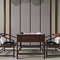 New Chinese Go Table 3d model