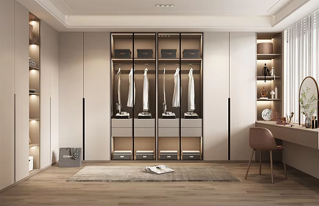 Modern Cloakroom Dresser 3d model