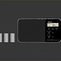 Sony Portable Radio Electronic Device with AA Batteries and Digital