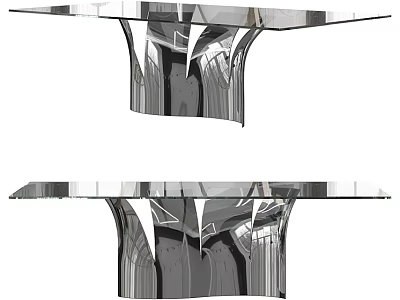 Modern Sofa and Coffee Table Set with Glass Top and Unique Metal Base Design 3d model