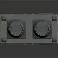 Industrial Electronic Cooling Unit With Dual Fans And Metal Ventilation Panels