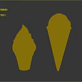 Sweet Delicious Ice Cream Cones With Swirled Soft Serve And Scooped Creamy Treats