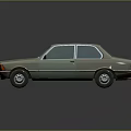 Rusty Vintage Sedan Car With Weathered Exterior And Classic Design