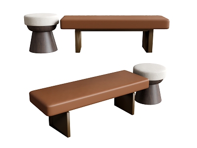 Bed End Stool Bench Sofa Stool Low Stool Shoe Stool Round Stool model