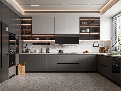 Modern Kitchen 3d model