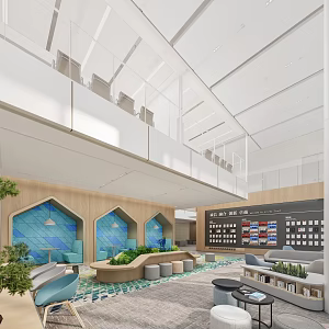 Honor Wall Tea Break Area Tea Bar Office Activity Area Leisure Area 3d model