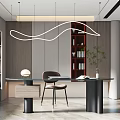 Modern study 3d model