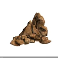 Realistic 3D Rock Pile Model With Natural Stone Texture And Detailed Structure 3d model