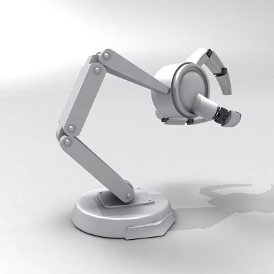 Smart Robotic Arm with Precision Mechanical Structure Articulated Joints and Stable Base 3d model