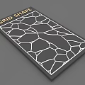Grid Shape Pattern Design With Abstract Geometric Lines And Decorative Elements