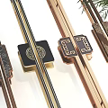 Decorative Cabinet Handles With Carved Metal And Wooden Designs In Various Styles