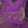Ancient Cave With Rough Stone Walls And Natural Rock Formations