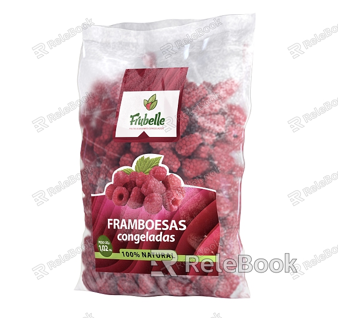 One bag of choice frozen raspberries model