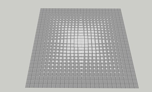 Modern floor tile gradient pavement 3d model