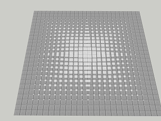 Modern floor tile gradient pavement 3d model