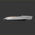 Sleek Modern Speedboat With White Hull Brown Seats And Open Cockpit Design