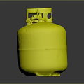 Old Rusted Gas Cylinder as Household Item With Corroded Metal Surface