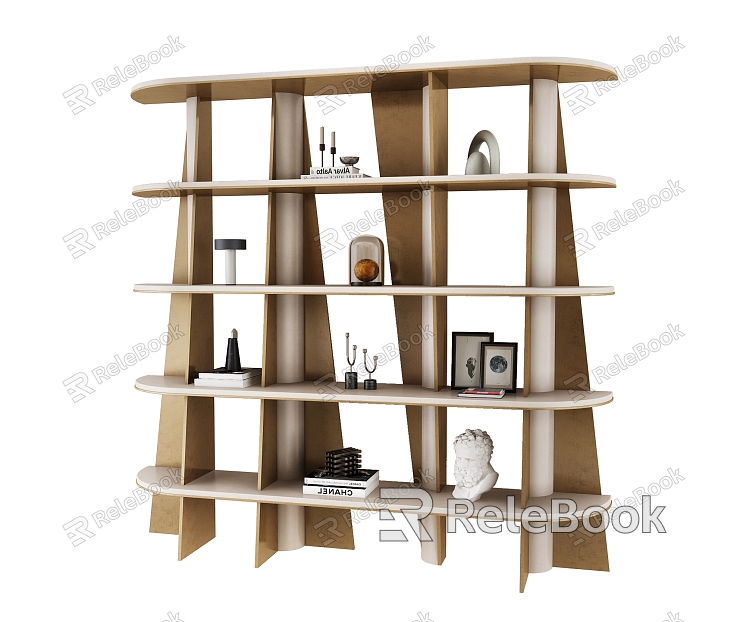 Bookshelf Storage Rack model