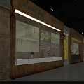 Luxurious Tobacco And Alcohol Store With Ancient Architectural Style Blue Projections And Starry Sky Background
