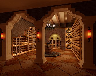 American Wine Cellar 3d model