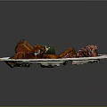 Delicious Assorted Food Platter with Sushi Rolls Grilled Meat and Purple Rice