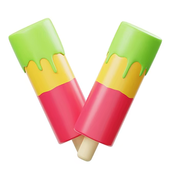 Modern Ice Cream Dessert Cartoon Ice Cream 3d model