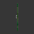Metal Fence with Green Frame White Mesh Gate Secure Lock and Outdoor Design