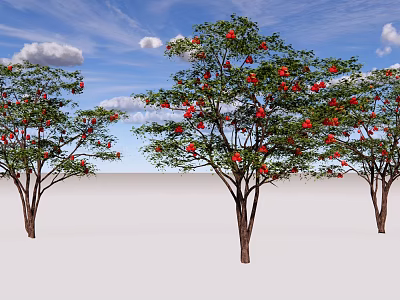 modern bayberry tree 3d model modern bayberry tree 3d model