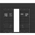 Modern Black and White Barn Doors with Sliding Track and Panel Design for Interior