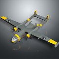 Modern reconnaissance aircraft High-altitude reconnaissance aircraft Fighter 3d model