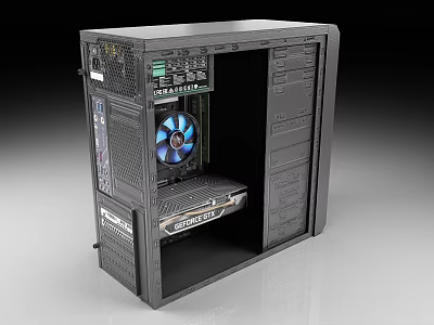 Computer Computer Host Computer Chassis 3d model Computer Computer Host Computer Chassis 3d model