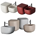 Modern Toilet Models in Various Colors with Sleek Contemporary Design