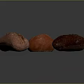Three Varieties of Freshly Baked Bread with Different Textures and Colors