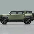 Green Modern SUV With Panoramic Sunroof Large Wheels And Rugged Exterior Design