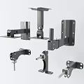 Ironwork Accessories For Furniture And Construction Featuring Metal Brackets Connectors And Mounting Hardware
