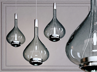 Modern chandelier glass chandelier 3d model