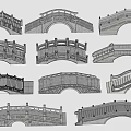 Different Types of Landscape Bridge Designs Featuring Arched Structures And Stone Railings