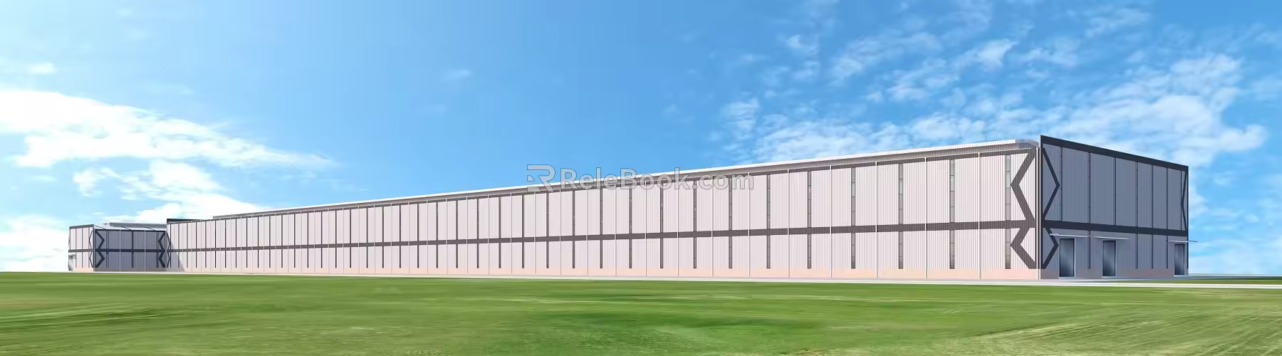 Modern Factory Building Factory Building 3d model