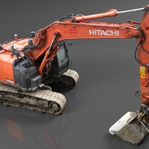 Hitachi Excavator 3d model