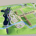 Garden Landscape Design with Green Lawns Water Features Walking Paths and Pavilions