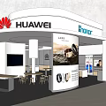 HUAWEI Digital Experience Store Showcasing Latest Smartphones Tablets and Digital Gadgets 3d model