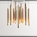 Multi-Head Chandelier Light Luxury Chandelier 3d model