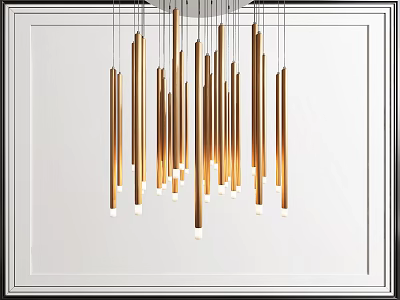 Multi-Head Chandelier Light Luxury Chandelier 3d model