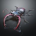 Modern spade carapace stag beetle stag stag shovel beetle 3d model