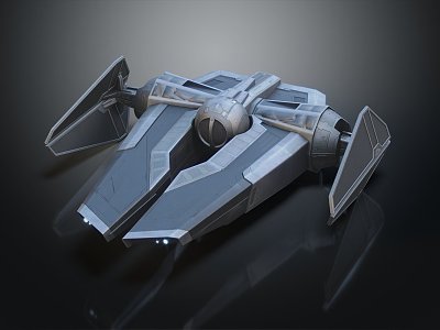 Modern Fighter Science Fiction Fighter 3d model